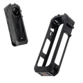 For Insta360 X5 Cold Shoe Carbon Fiber Texture ABS Plastic Protective Frame