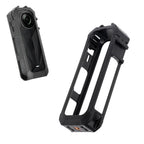 For Insta360 X5 Cold Shoe Carbon Fiber Texture ABS Plastic Protective Frame