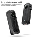 For Insta360 X5 Cold Shoe Carbon Fiber Texture ABS Plastic Protective Frame