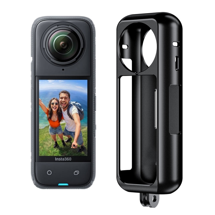 For Insta360 X4 Aluminum Alloy Metal Protective Cage Housing Frame, Metal Housing Frame