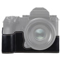 1/4 inch Thread PU Leather Camera Half Case Base for FUJIFILM GFX 50S, For FUJIFILM GFX 50S