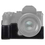 1/4 inch Thread PU Leather Camera Half Case Base for FUJIFILM GFX 50S, For FUJIFILM GFX 50S