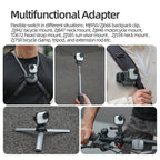 For Insta360 GO Ultra Sunnylife Foldable Vertical-Horizontal Adapter Mount Protective Frame Mounting Brackets Housing Cover, For Insta360 GO Ultra