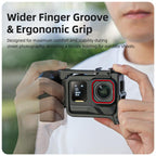 Sunnylife Street Photography Handle Ergonomic Hand Grip Quick Release Shutter Handle for Insta360 Ace Pro 2 / 1, EP2-BK037 For Insta360 Ace Pro 2 / 1