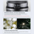YONGNUO YN50MM F1.8Z DA DSM APS-C Frame Auto Focus Lens for Nikon Z-mount Mirrorless Cameras, YN50mm F1.8Z