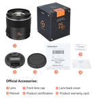 YONGNUO YN25mm F1.7M STM M4/3 Mount Lens for Panasonic / Olympus, YN25mm F1.7M