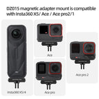 For Insta360 X5 / X4 Sunnylife L-Type Vertical-Horizontal Magnetic Mount with DZ015 Magnetic Adapter Quick Release Mount Adapter Stand