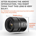 YONGNUO YN56mm F1.4Z DA DSM WL Pro APS-C Frame Lens with Remote Control for Nikon Z-mount, YN56mm F1.4Z DA DSM WL Pro
