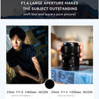 YONGNUO YN23mm F1.4Z DA DSM WL Pro APS-C Frame Lens with Remote Control for Nikon Z-mount, YN23mm F1.4Z DA DSM WL Pro