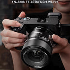 YONGNUO YN23mm F1.4S DA DSM WL Pro APS-C Frame Lens with Remote Control for Sony E-mount, YN23mm F1.4S DA DSM WL Pro