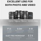 YONGNUO YN23mm F1.4S DA DSM WL Pro APS-C Frame Lens with Remote Control for Sony E-mount, YN23mm F1.4S DA DSM WL Pro
