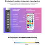 LUXCeO Mood1 Pro 90cm RGB Colorful Atmosphere Rhythm LED Stick Handheld Video Photo Fill Light, No Tripod, 90cm