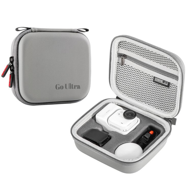 For Insta360 GO Ultra STARTRC Standard Portable Protective Box Diamond Texture PU Storage Bag, For Insta360 GO Ultra