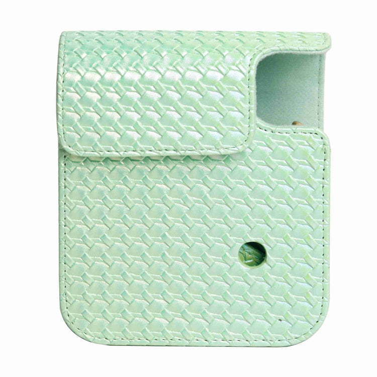 For FUJIFILM instax mini 12 Colorful Woven Leather Case Full Body Camera Bag + Photo Album with Strap