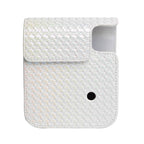 For FUJIFILM instax mini 12 Colorful Woven Leather Case Full Body Camera Bag + Photo Album with Strap