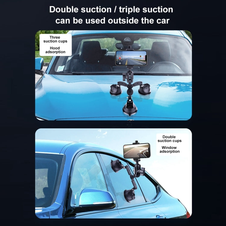 Single Suction Cup Connecting Rod Arm Phone Clamp Mount, Single Suction Cup Connecting Rod