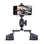 Dual-leg Suction Cup Connecting Rod Arm Phone Clamp Mount, Dual-leg Suction Cup Connecting Rod