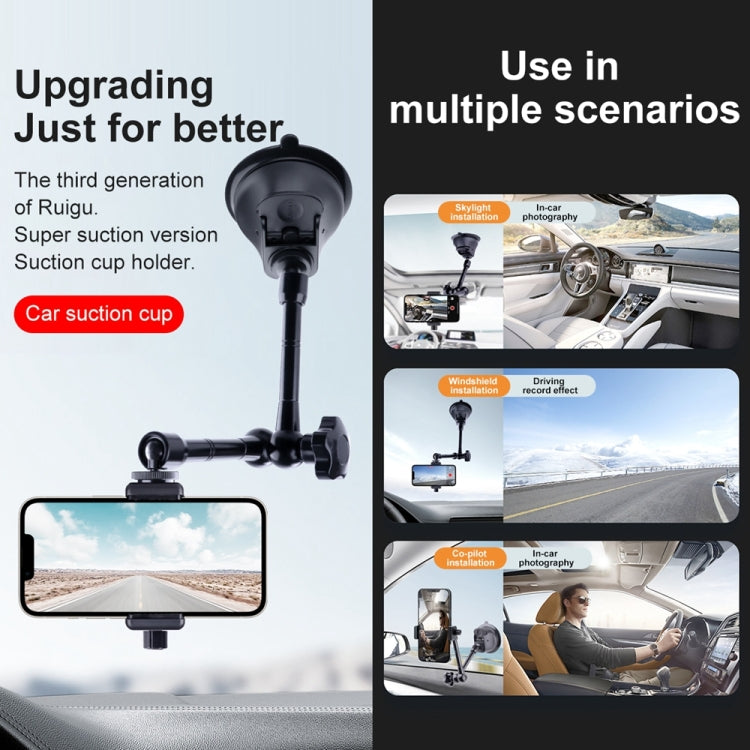 Dual-leg Suction Cup Connecting Rod Arm Phone Clamp Mount, Dual-leg Suction Cup Connecting Rod