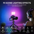 Desiontal iReal-X3 Slim RGB Fill Light 2500K-9000K Pocket LED Video Light, iReal-X3