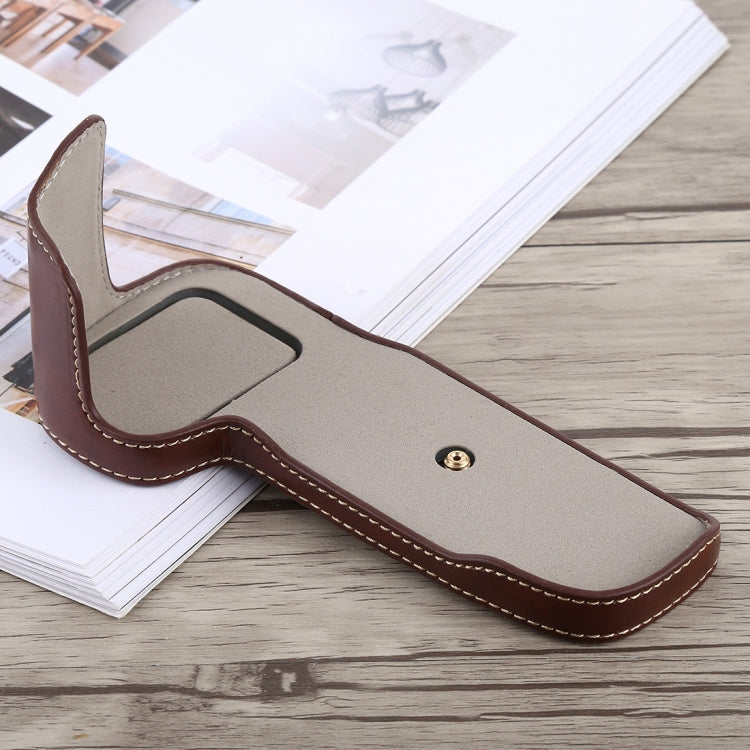 1/4 inch Thread PU Leather Camera Half Case Base for Canon EOS 5D Mark IV / 5D Mark III, For Canon 5D4