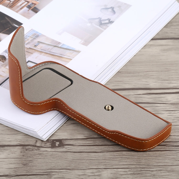 1/4 inch Thread PU Leather Camera Half Case Base for Canon EOS 5D Mark IV / 5D Mark III, For Canon 5D4