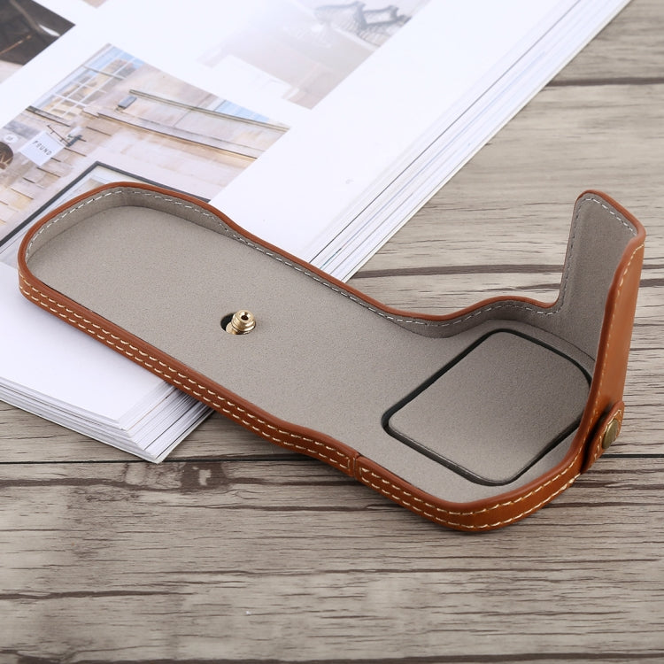 1/4 inch Thread PU Leather Camera Half Case Base for Canon EOS 5D Mark IV / 5D Mark III, For Canon 5D4