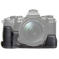 1/4 inch Thread PU Leather Camera Half Case Base for Olympus EM5 / EM5 Mark II, For Olympus EM5