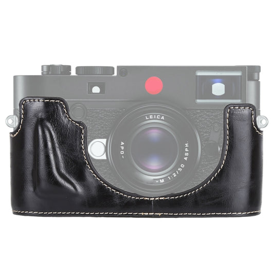1/4 inch Thread PU Leather Camera Half Case Base for Leica M10, For Leica M10