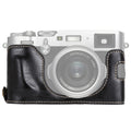 1/4 inch Thread PU Leather Camera Half Case Base for FUJIFILM X100F, For FUJIFILM X100F