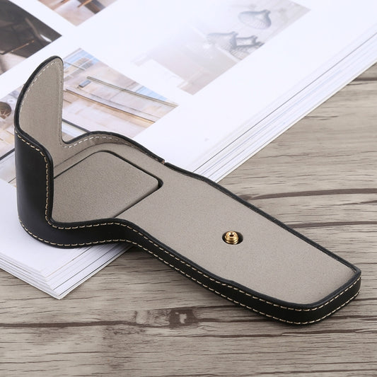 1/4 inch Thread PU Leather Camera Half Case Base for Canon EOS 6D /  6D Mark II, For Canon 6D2