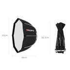 TRIOPO K65 65cm Speedlite Flash Octagon Parabolic Softbox Bowens Mount Diffuser for Speedlite, K65