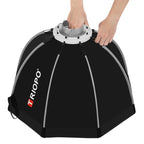 TRIOPO K90 90cm Speedlite Flash Octagon Parabolic Softbox Bowens Mount Diffuser for Speedlite, K90