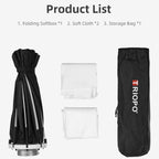 TRIOPO K90 90cm Speedlite Flash Octagon Parabolic Softbox Bowens Mount Diffuser for Speedlite, K90