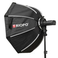 TRIOPO KX65 65cm Dome Speedlite Flash Octagon Parabolic Softbox Diffuser for Speedlite, KX65