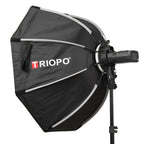 TRIOPO KX65 65cm Dome Speedlite Flash Octagon Parabolic Softbox Diffuser for Speedlite, KX65
