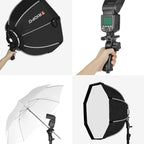 TRIOPO KX65 65cm Dome Speedlite Flash Octagon Parabolic Softbox Diffuser for Speedlite, KX65