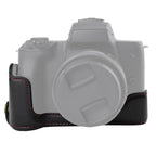 1/4 inch Thread PU Leather Camera Half Case Base for Canon EOS M50 / M50 Mark II, For Canon EOS M50