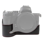 1/4 inch Thread PU Leather Camera Half Case Base for Nikon Z50, For Nikon Z50