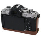 1/4 inch Thread PU Leather Camera Half Case Base for Nikon Z fc, For Nikon Z fc