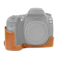 1/4 inch Thread PU Leather Camera Half Case Base for Canon EOS 80D / 70D, For Canon EOS 80D