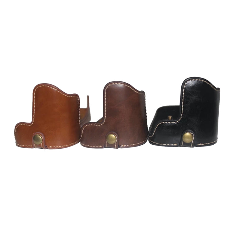 1/4 inch Thread PU Leather Camera Half Case Base for Canon EOS 80D / 70D, For Canon EOS 80D