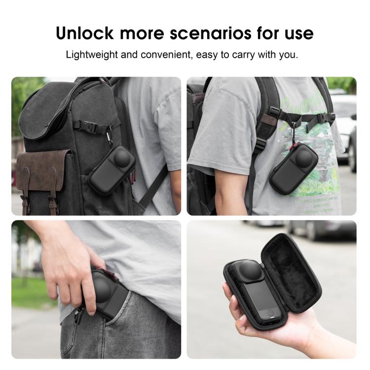 For Insta360 X4 Air STARTRC Camera PU Carry Storage Bag, For Insta360 X4 Air