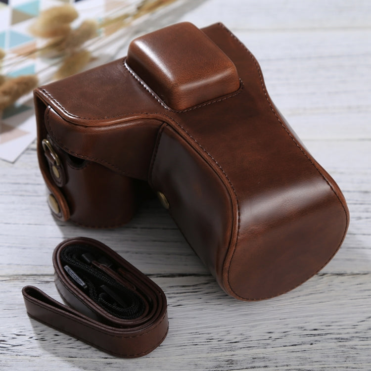 Full Body Camera PU Leather Case Bag with Strap for Samsung NX300, For NX300(White), For Samsung NX300