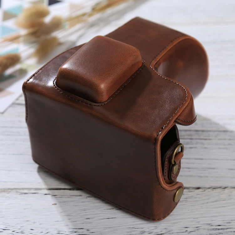 Full Body Camera PU Leather Case Bag with Strap for Samsung NX300, For NX300(White), For Samsung NX300