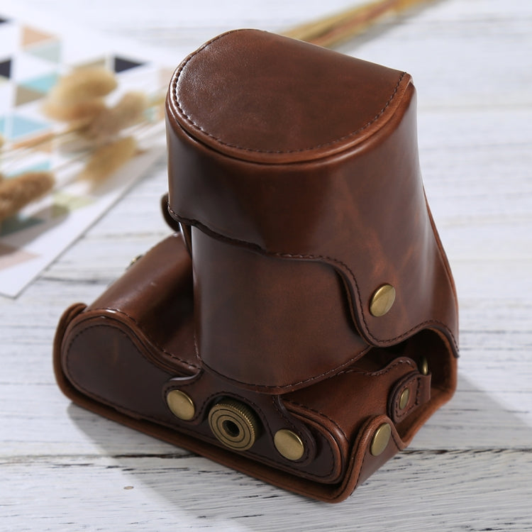 Full Body Camera PU Leather Case Bag with Strap for Samsung NX300, For NX300(White), For Samsung NX300
