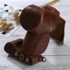 Full Body Camera PU Leather Case Bag with Strap for Samsung NX300, For NX300(White), For Samsung NX300
