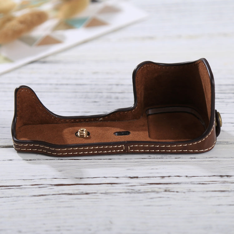 1/4 inch Thread PU Leather Camera Half Case Base for Sony ILCE-6000 / A6000, For Sony A6000