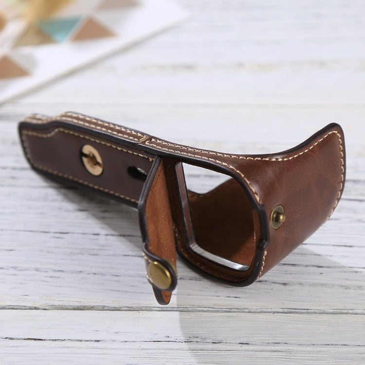 1/4 inch Thread PU Leather Camera Half Case Base for Sony ILCE-6000 / A6000, For Sony A6000