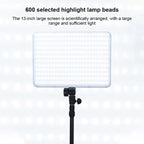 TRIOPO TTV-600 36+36W 5500-3200K 600 LEDs Flat Fill Light with Remote Control & Display