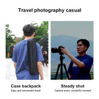 TRIOPO K2508S+B1S Adjustable Portable  Aluminum Alloy Tripod with Ball Head for SLR Camera, K2508S+B1S (Black), K2508S+B1S (Gold), K2508S+B1S (Red)